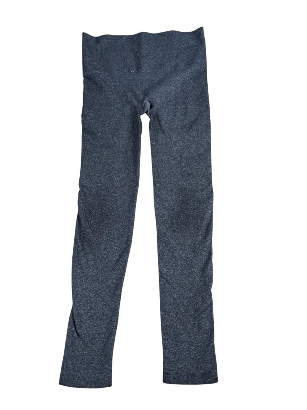 Spanx Gray Full-Length Leggings Women's Size Large Stretch Knit Activewear